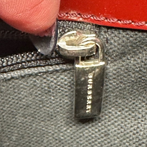 BURBERRY Y2K Nova Check Shoulder Bag PVC Leather Beige Red​ - Picture 6 of 15